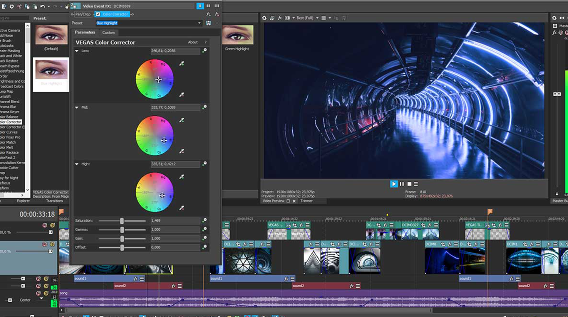 أساسيات Vegas Pro